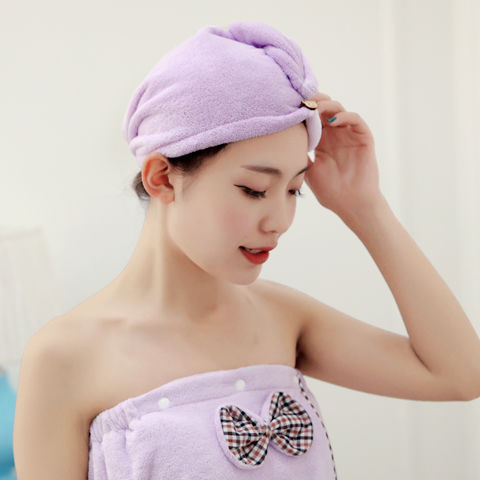 Microfiber Hair Drying Cap Towel