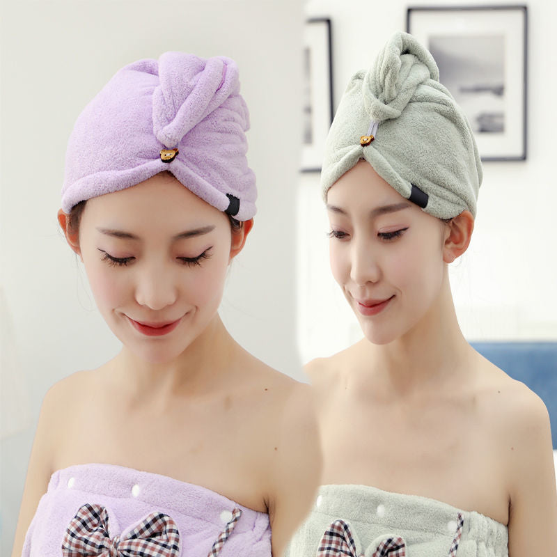 Microfiber Hair Drying Cap Towel