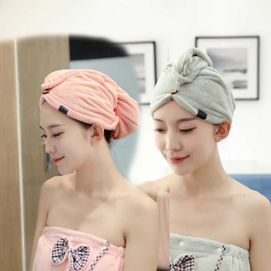 Microfiber Hair Drying Cap Towel