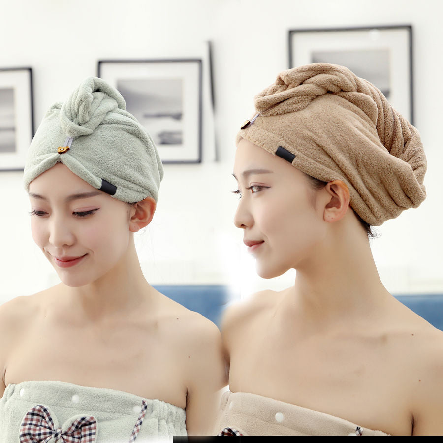 Microfiber Hair Drying Cap Towel