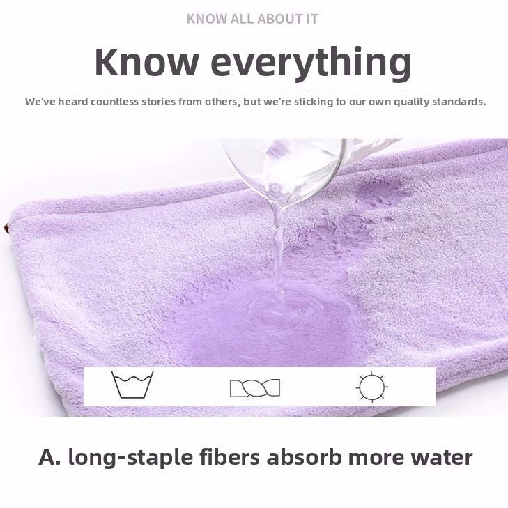 Microfiber Hair Drying Cap Towel