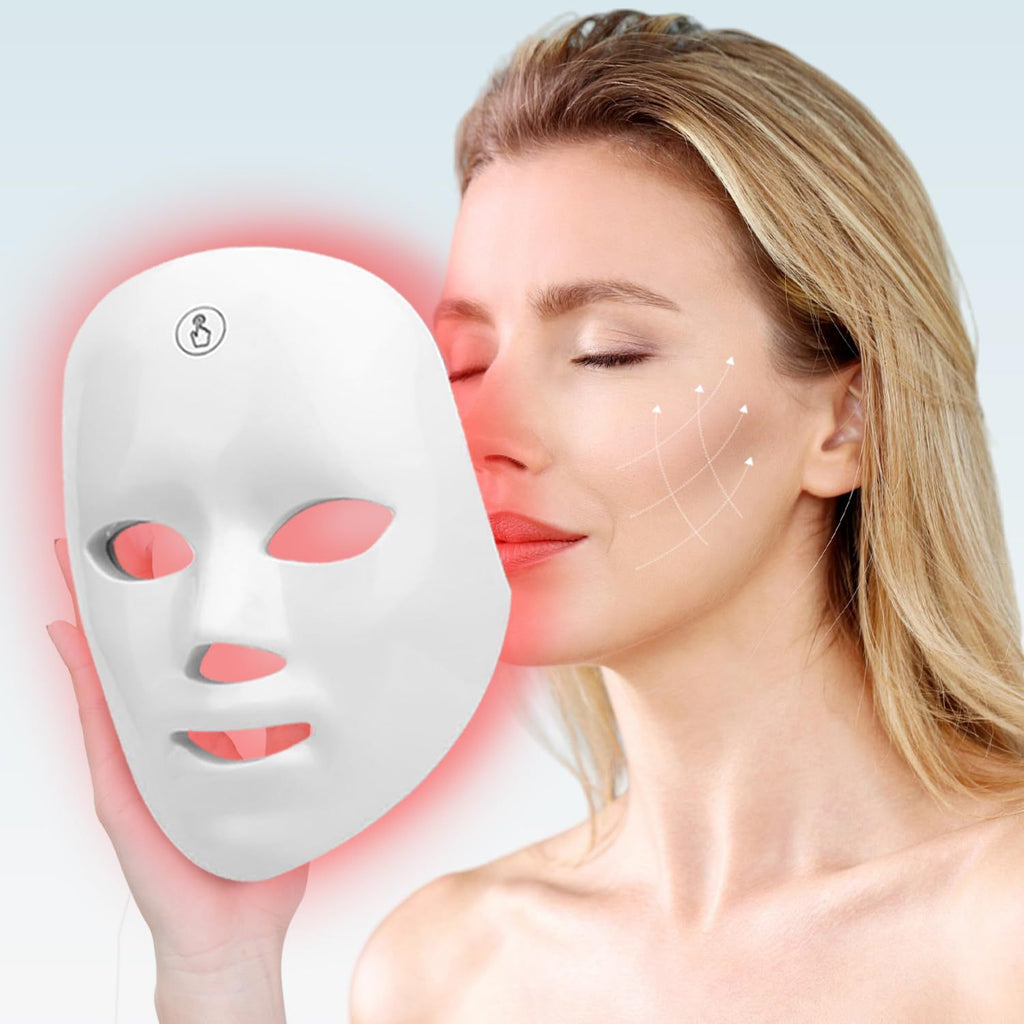 Rechargeable Phototherapy Facial Mask with Red Blue Light