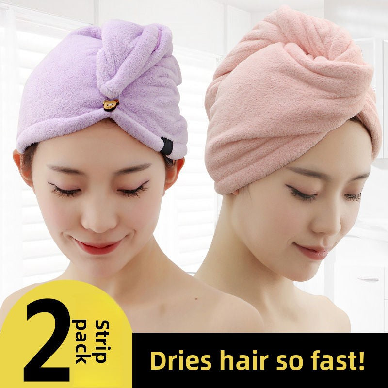 Microfiber Hair Drying Cap Towel