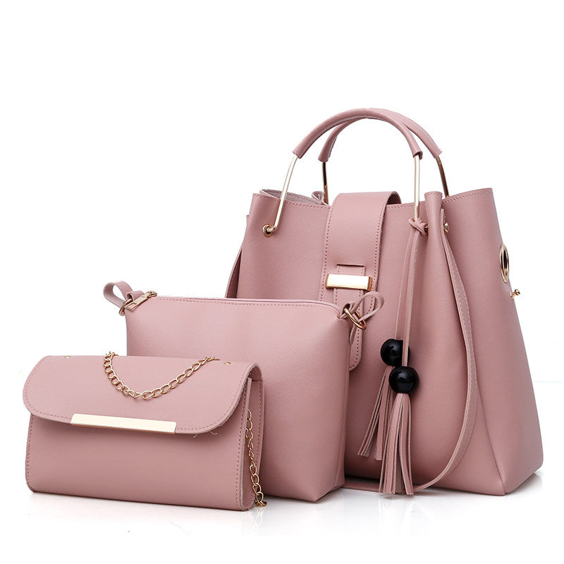 Women PU Leather Messenger and Shoulder Bag Set